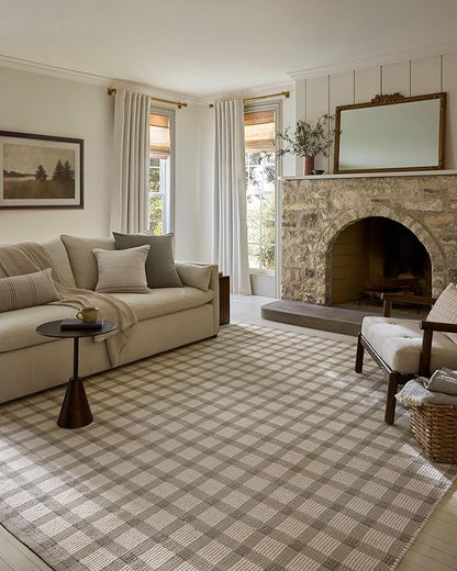 Loloi Magnolia Home by Joanna Gaines Ryder Collection RYD-02 Stone/Ivory 8'-6" x 11'-6" Area Rug