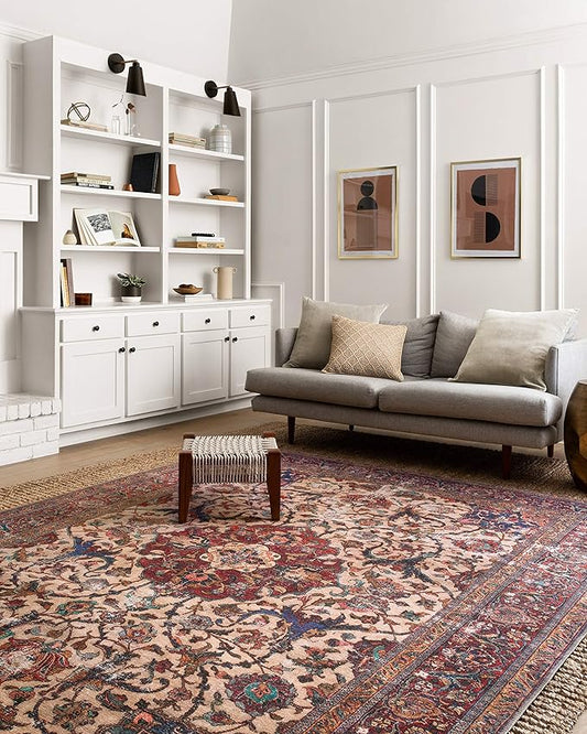 Loloi Loren Collection LQ-11 Sand/Multi 2'-3" x 3'-9" Accent Rug