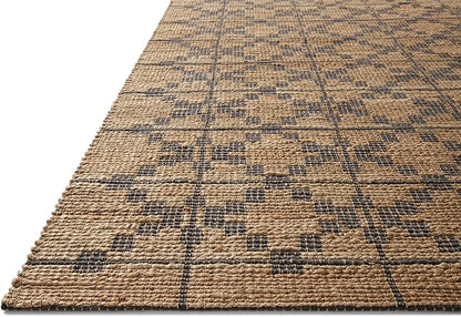 Loloi Chris Loves Julia Judy Collection JUD-05 Natural/Graphite 8'-6" x 11'-6" Area Rug