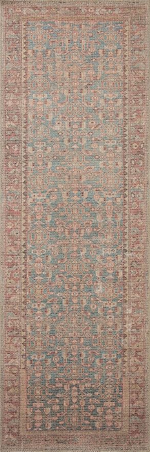 Loloi Angela Rose Aubrey Collection AUB-04 Blue/Terracotta 8'-3" x 11'-3", .19" Pile Height, Area Rug