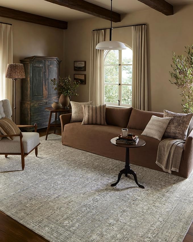 Loloi Amber Lewis Honora Collection HON-04 Grey/Beige 3'-9" x 5'-9" Accent Rug
