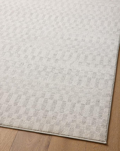 Loloi Kamala Collection KAM-05 Ivory/Grey 4'-0" x 6'-0" Accent Rug