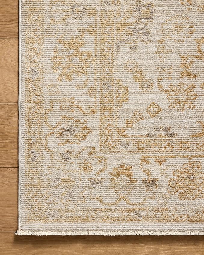 Loloi Magnolia Home by Joanna Gaines Pace Collection PAC-02 Natural/Gold 2'-6" x 12'-0" Runner Rug