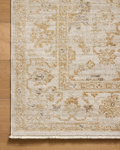 Loloi Magnolia Home by Joanna Gaines Pace Collection PAC-02 Natural/Gold 2'-6" x 12'-0" Runner Rug
