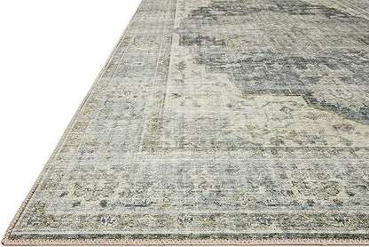 Loloi Skye Collection SKY-12 Charcoal/Dove 6'-0" x 6'-0" Round Area Rug