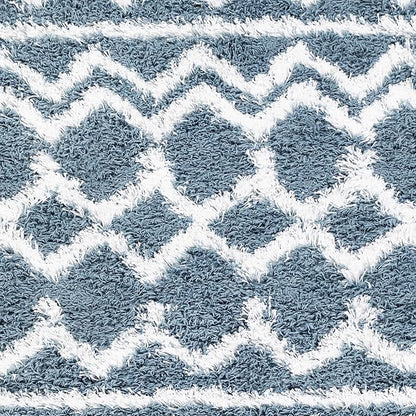 Livabliss Hapsburg Moroccan Shag Area Rug, 7'10" x 10'2", Denim