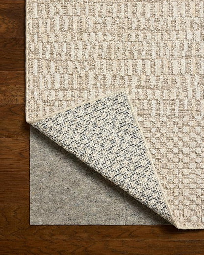 Loloi Amber Lewis Bexley Collection BEX-01 Natural/Birch 11'-6" x 15' Area Rug Neutral, Textured, Living, Bedroom, Dining, Carpet