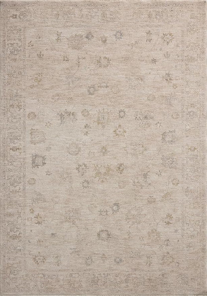Loloi Chris Loves Julia Louisa Collection LOI-01 Oatmeal/Stone 2'-7" x 12'-0", .38" Pile Height, Runner Rug