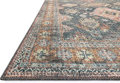 Loloi II Skye Collection SKY-10 Sea/Rust 2'-3" x 3'-9" Accent Rug
