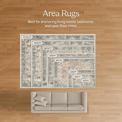 RUGGABLE x Jonathan Adler Machine Washable Modern Area Rug – Labyrinth Fern Green 2x3, Stain-Resistant, Non-Slip – Small Rugs for Living Room, Bedroom, Hallway, Entryway & Bathroom–with Standard Pad