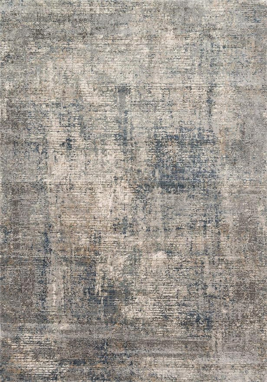 Loloi Teagan Collection TEA-05 Denim/Slate 2'-8" x 4' Accent Rug, Large, Soft Neutral Rug, High-Traffic for Living Room, Bedroom, Home Office, Dining Area