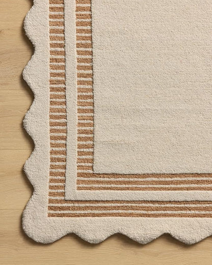 Loloi Chris Loves Julia Scottie Collection SCO-01 Ivory/Rust 7'-9" x 9'-9", .87" Pile Height, Area Rug