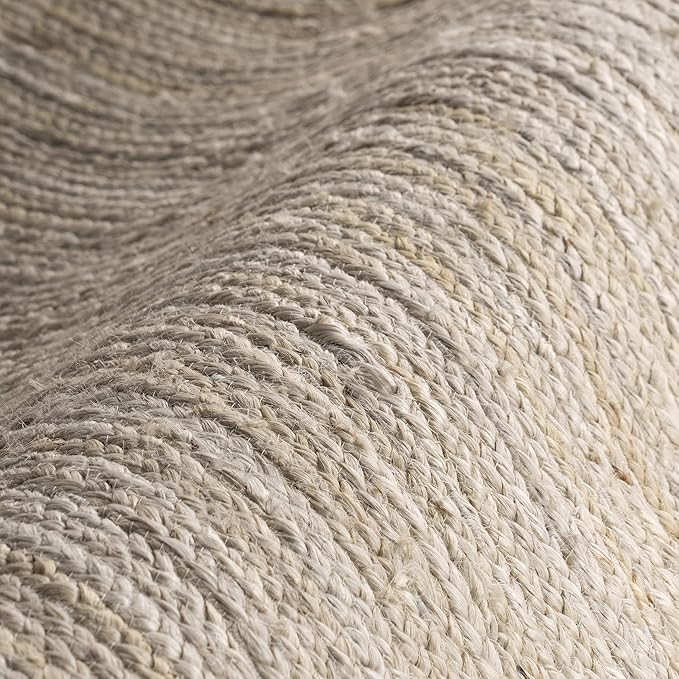 nuLOOM 2x12 Rigo Jute Hand Woven Area Rug, Off White, Solid Farmhouse Design, Natural Fiber, For Bedroom, Living Room, Dining Room, Hallway, Office, Kitchen, Entryway