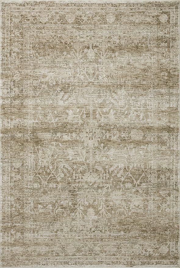 Loloi Amber Lewis Honora Collection HON-01 Khaki/Beige 6'-7" x 9'-2" Area Rug