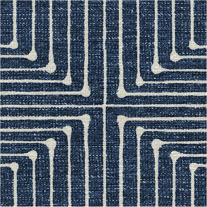 RUGGABLE x Jonathan Adler Machine Washable Modern Area Rug – Inkdrop Lapis Blue 4x6, Stain-Resistant, Non-Slip – Medium Rugs for Living Room, Bedroom, Hallway, Entryway & Office–with Cushioned Pad