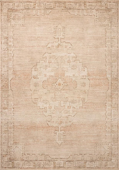 Loloi Chris Loves Julia Palma Collection PLM-02 Spice/Natural 2'-3" x 3'-10" Accent Rug Vintage Style Boho Living Room Bedroom Carpet