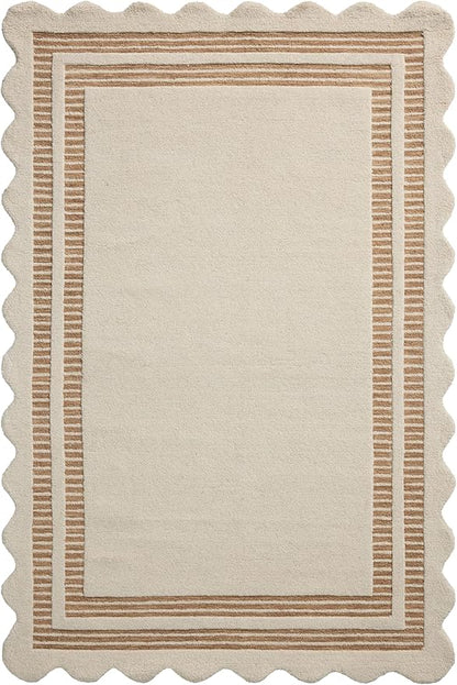 Loloi Chris Loves Julia Scottie Collection SCO-01 Ivory/Rust 7'-9" x 9'-9", .87" Pile Height, Area Rug