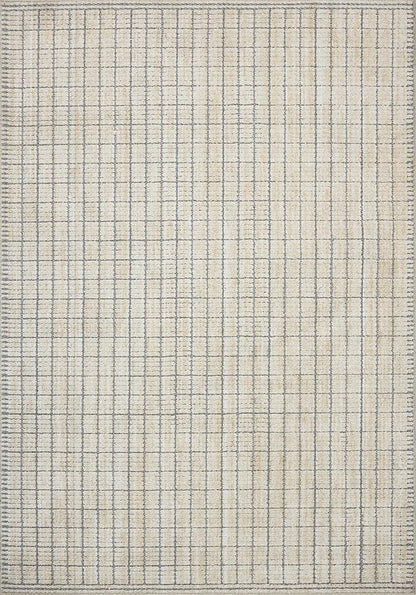 Loloi Amber Lewis Bexley Collection BEX-04 Slate/Natural 9' x 13' Area Rug Neutral, Textured, Living, Bedroom, Dining, Carpet