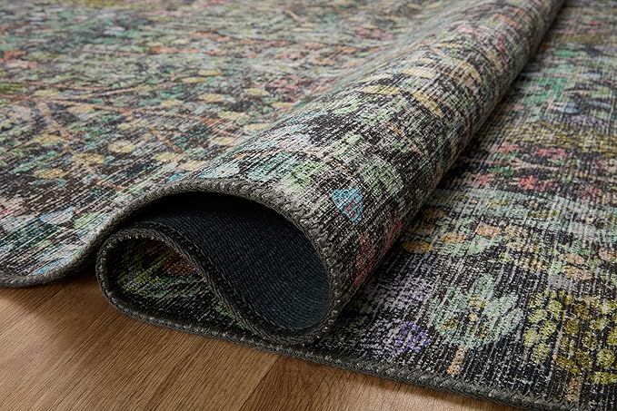 Loloi Rifle Paper Co. Maison Collection MAO-07 Charcoal 2'-3" x 3'-9", .19" Pile Height, Accent Rug