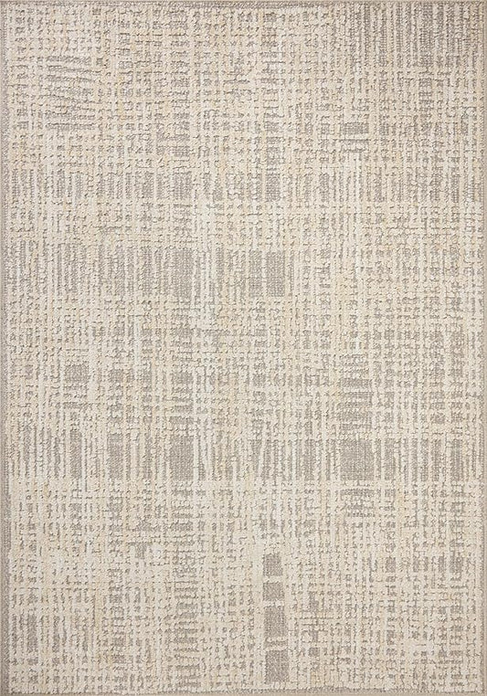 Loloi Amber Lewis Bexley Collection BEX-07 Natural/Dove 5'-0" x 7'-6" Area Rug Neutral, Textured, Living, Bedroom, Dining, Carpet