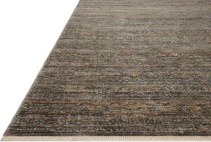 Loloi Amber Lewis Molly Collection MOL-05 Lagoon/Natural 9'-6" x 13'-6" Low Pile Area Rug