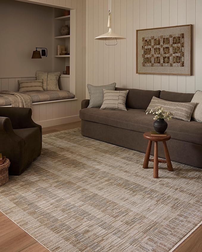 Loloi Amber Lewis Cali Collection CIL-05 Natural/Multi 2'-7" x 8'-0", .25" Pile Height, Runner Rug