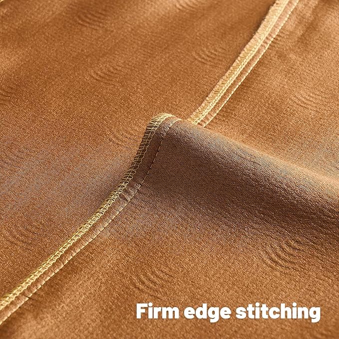 FUTEI Bronze Chenille Decorative Throw Pillow Covers 26x26 Inch Set of 2,Soft Cozy Striped Geometric Patterns Euro Pillow Sham,Modern Home Decor for Couch Bed Living Room