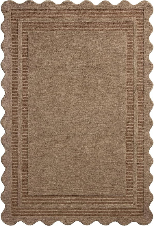 Loloi Chris Loves Julia Scottie Collection SCO-01 Mocha/Clay 2'-0" x 5'-0", .87" Pile Height, Accent Rug