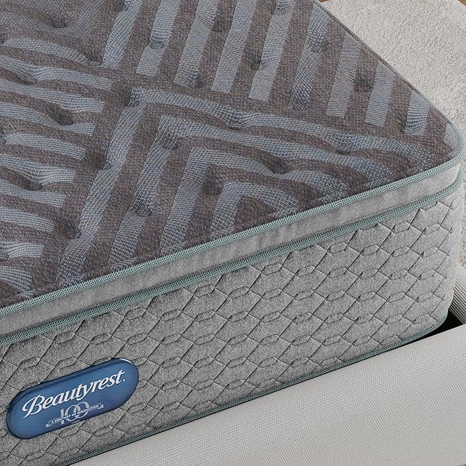 Beautyrest Days End Medium Firm Pillow Top 14.75" Mattress - Twin - Cooling Tech, Supportive Durable Pocketed Coils, Pressure Relief, Motion Separation; 100 Night Sleep Trial and 10 Year Warranty