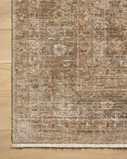 Loloi Amber Lewis Molly Collection MOL-06 Gold/Blue 7'-10" x 10' Low Pile Area Rug