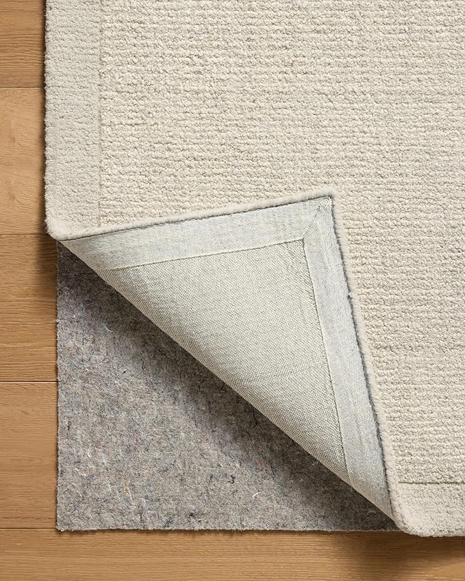 Loloi Magnolia Home by Joanna Gaines Henley Collection HNY-01 Ivory/Silver 8'-6" x 11'-6" Area Rug