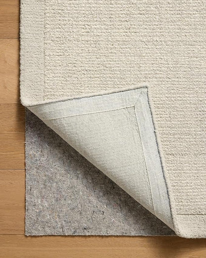 Loloi Magnolia Home by Joanna Gaines Henley Collection HNY-01 Ivory/Silver 8'-6" x 11'-6" Area Rug