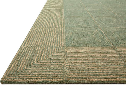 Loloi Chris Loves Julia Francis Collection FRA-02 Green/Natural 9'-3" x 13' Area Rug