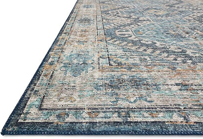 Loloi Skye Collection SKY-03 Denim/Natural 6'-0" x 9'-0" Area Rug