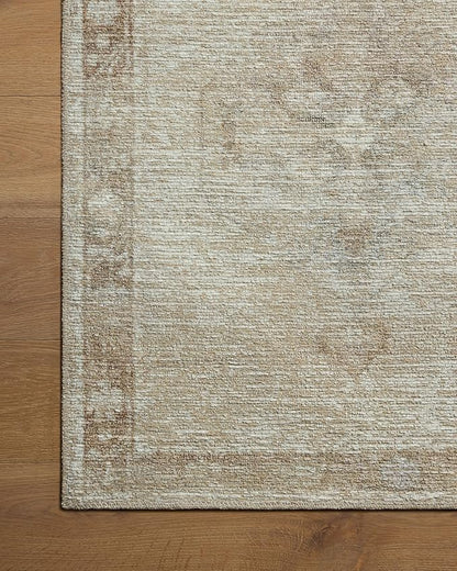 Loloi Amber Lewis Cambria Collection CBR-02 Mist/Natural 7'-6" x 9'-6" Area Rug Jute, Neutral, Vintage Style, Antique Tone, Living, Bedroom, Dining, Carpet