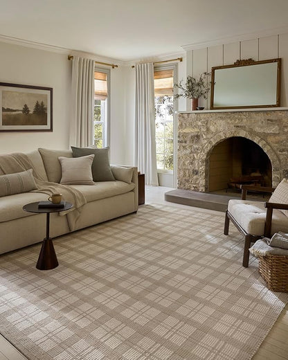 Loloi Magnolia Home by Joanna Gaines Ryder Collection RYD-01 Beige/Ivory 2'-3" x 3'-9" Accent Rug