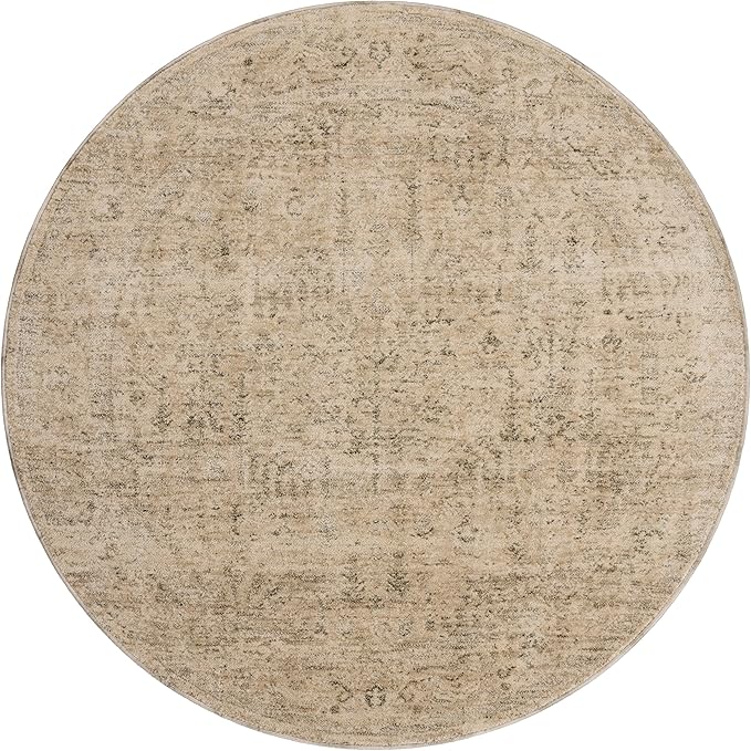 Loloi Magnolia Home by Joanna Gaines Junie Collection JUE-02 Oatmeal/Smoke 2'-7" x 10'-0", .38 Pile Height, Runner Rug