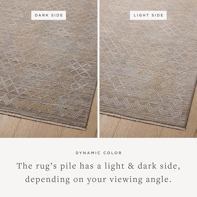 Loloi Amber Lewis Cali Collection CIL-03 Taupe/Multi 5'-3" x 7'-6", .25" Pile Height, Accent Rug