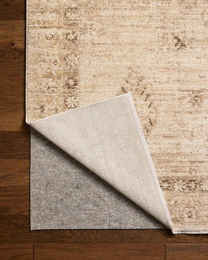 Loloi Chris Loves Julia Palma Collection PLM-06 Natural/Smoke 2'-7" x 12'-0" Fringe Runner Rug Vintage Style Boho Living Room Bedroom Carpet