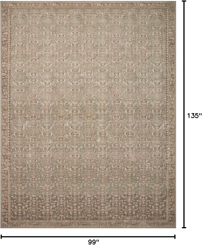 Loloi Angela Rose Aubrey Collection AUB-04 Sage/Bark 8'-3" x 11'-3", .19" Pile Height, Area Rug