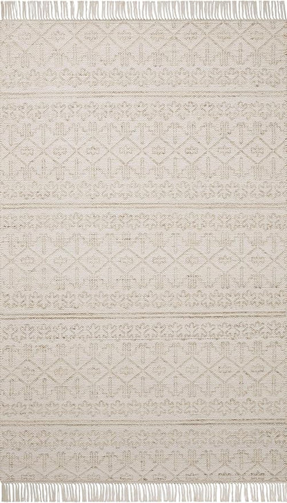 Loloi Angela Rose Rivers Collection RIV-03 Sand/Ivory 8'-6" x 11'-6" Reversible Area Rug