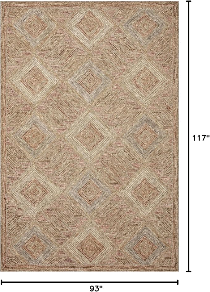 Loloi Varena Collection VAR-02 Berry/Multi 7'-9" x 9'-9" Area Rug