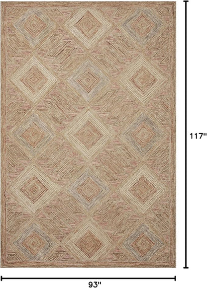 Loloi Varena Collection VAR-02 Berry/Multi 7'-9" x 9'-9" Area Rug