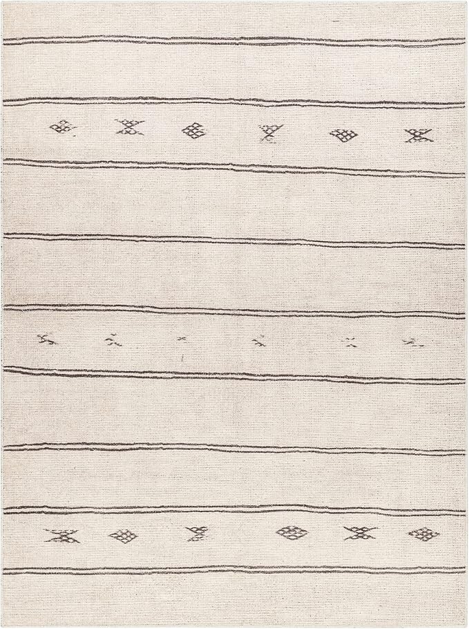 Livabliss x Becki Owens Rivi Moroccan Area Rug , 2'2" x 3'9", Ivory/Black