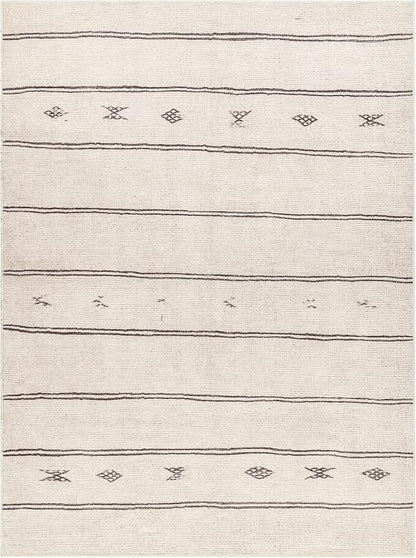 Livabliss x Becki Owens Rivi Moroccan Area Rug , 5'3" x 7', Ivory/Black