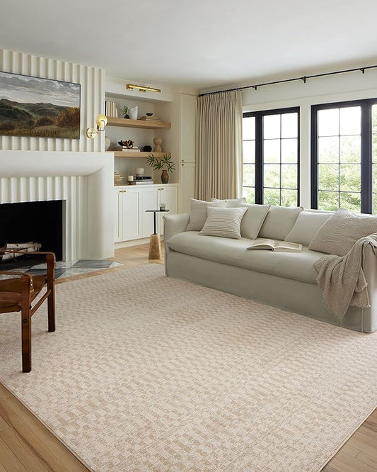 Loloi Kamala Collection KAM-05 Ivory/Natural 7'-10" x 10' Area Rug