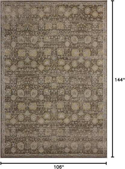 Loloi Magnolia Home by Joanna Gaines Mona Collection MOA-03 BARK/Natural 8'-10" x 12' Area Rug