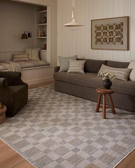 Loloi Amber Lewis Cali Collection CIL-07 Mist/Wheat 2'-7" x 10'-0", .25" Pile Height, Runner Rug
