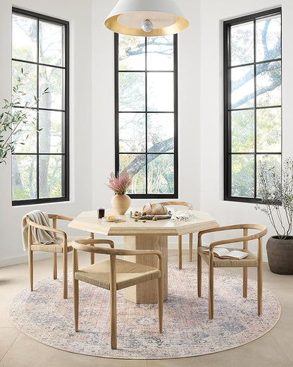 Loloi II Skye Collection SKY-01 Blush/Grey 7'-6" x 9'-6" Area Rug
