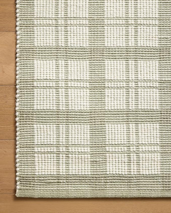 Loloi Magnolia Home by Joanna Gaines Ryder Collection RYD-01 Sage/Ivory 5'-0" x 7'-6" Area Rug